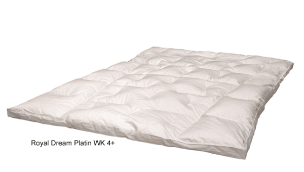 Royal Dream Platin Daunen Decke WK 4+